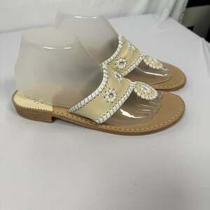 Jack Rogers Classic Navajo Leather Sandals Size 8